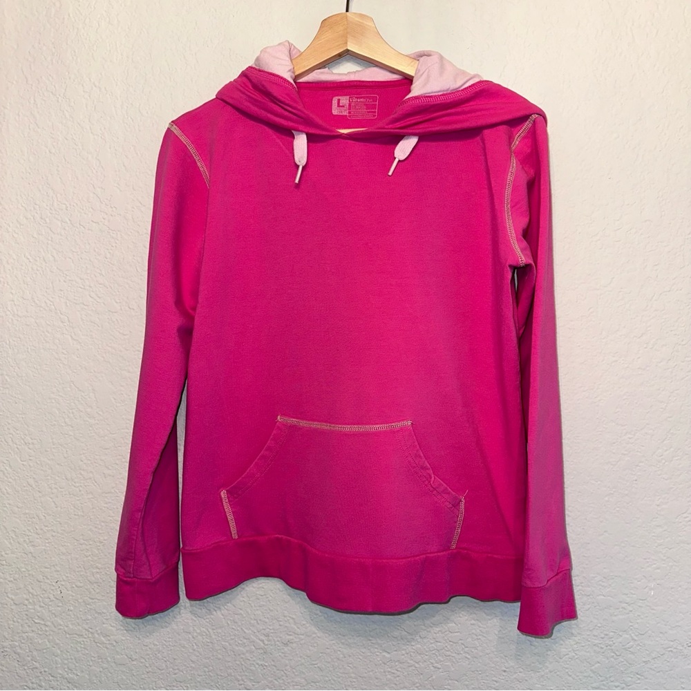 Athletic DNA 100% cotton hooded sweatshirt size L in pink